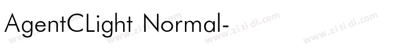 AgentCLight Normal字体转换